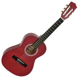 DiMavery AC-303 klassinen espanjalainen kitara 1/2, punainen
