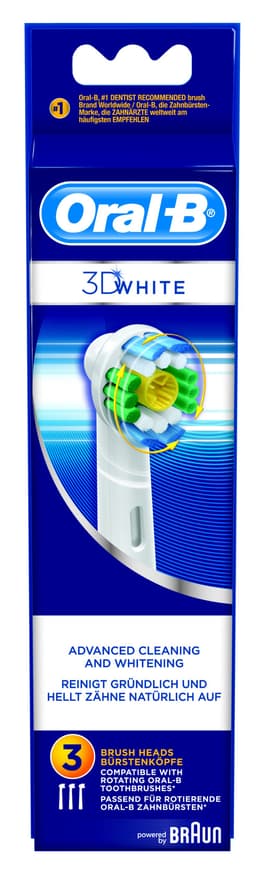 Oral-B 3D hvide tandbørstehoveder