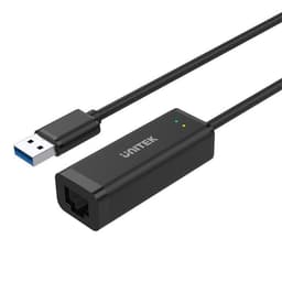 UNITEK Y-3470 USB A 3.1 till Giga Ethernet Nätverksadapter 10cm svart