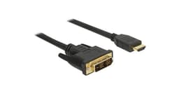 NÖRDIC 1m HDMI-kabel High Speed ​​DVI-D Single Link 18 + 1 kabel opløsning 1920x1200 60Hz 5,1Gbps Pure kobber 99,99%
