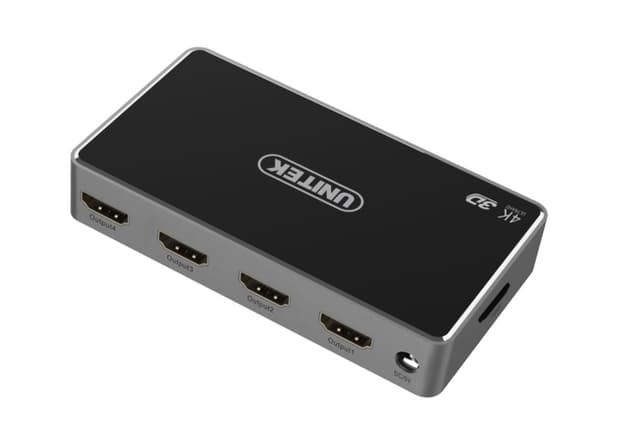 UNITEK V1109A HDMI Splitter 1 till 4 Stöd för 4Kx2K 30Hz HDCP Dulby True HD
