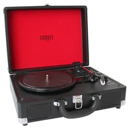 Groove bærbar pladeafspiller - sort