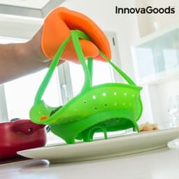Hopfällbar ångkokare i silikon innovagoods kitchen foodies