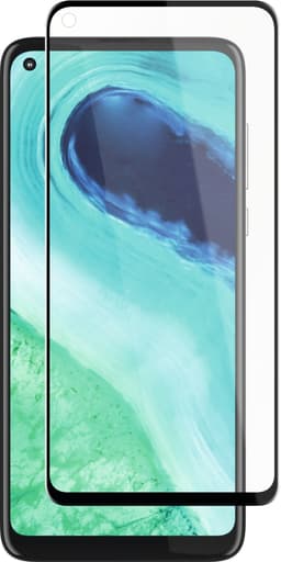 Panzer Full-Fit Motorola Moto G8 skärmskydd (svart)