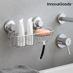 Innovagoods shower organiser with super strong suction cups