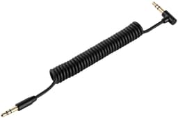 Goji 3,5 mm - 3,5 mm Spiralkabel 1 m (svart)