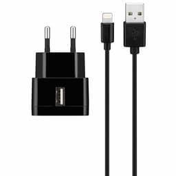 Goji 2.4A verkkovirtalaturi Lightning-liitännällä (musta)