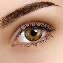 Färgade Linser med styrka - 1 månad Brun