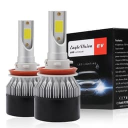 Led konvertering strålekaster 2-Pack Lyspærer H8 / H9 / H11 18W 2000LM 6000K Xenon