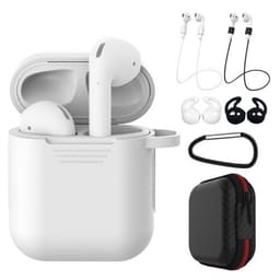 Silikoni suojakotelo Apple AirPods 1/2 -  Valkoinen/musta