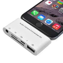 5-i-1 HUB/Adapter til iPhone, iPad, iPod