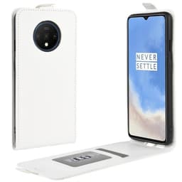 Läppäkotelo PU-nahasta malliin OnePlus 7T - Valkoinen