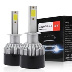 Led konvertering strålkastare 2-Pack Lampa H1 18W 2000LM 6000K Xenon