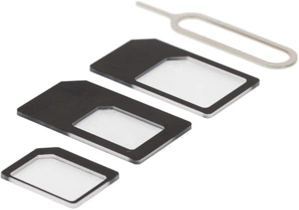 DELTACO SIMkortadapter for micro/mini/nano-sim