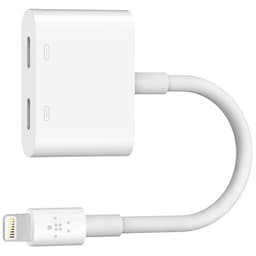Belkin Lightning Audio + Charge Rockstar adapter (hvid)