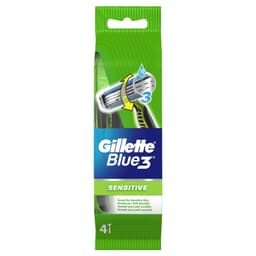 Gillette Blue 3 Sensitive kertakäyttöinen partahöylä (4 kpl)