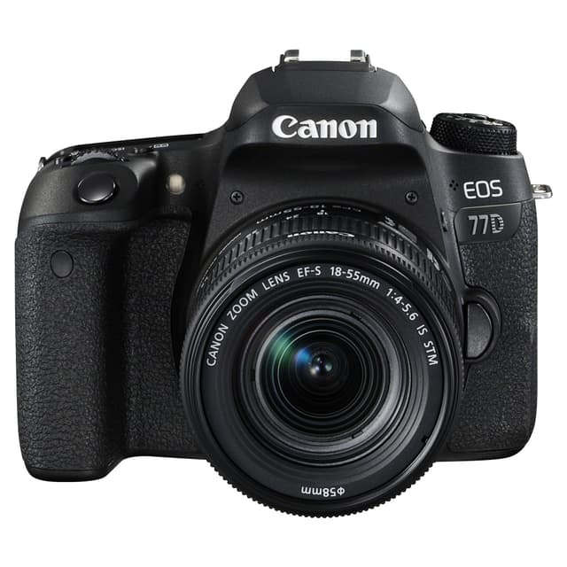 Canon EOS 77D digitalt speilreflekskamera + objektiv - Elkjøp
