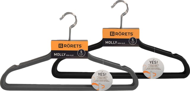 Rörets Molly vaateripustin 5 kpl / pakkaus