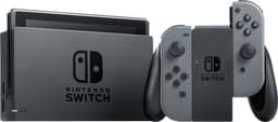 Nintendo Switch spillekonsol 2019 med grå Joy-Con controllers