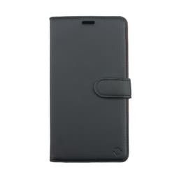 Miljövänliga Äkta Läder iPhone SE/8/7/6 2 in 1 plånbok mobilskal - Black/Red
