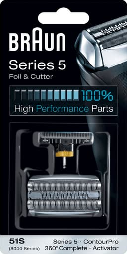 Braun WaterFlex foil & cutter 51S skjærehode (sølv)