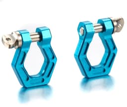 TFL Alu. blår øje hex blå - 2x for 1:10 crawler