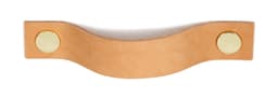 Epoq Cuoio nahkainen vedin (beige/messinki/kromi)