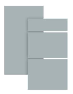 Trend Blue Mist lådfront till köket 40x31