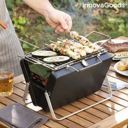 Hopfällbar och bärbar kolgrill handy·q innovagoods