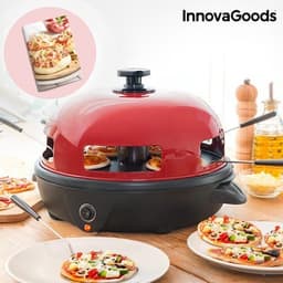 Innovagoods 700w red black presto! Mini pizza ugn med recept boken