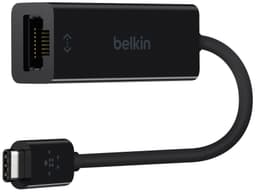 Belkin USB-C til Gigabit Ethernet-adapter - sort