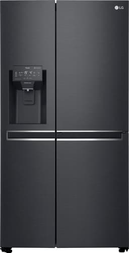 LG side-by-side kølefryseskab GSJ961MCVZ (sort)