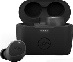 Jays m-Seven true wireless in ear-hörlurar (svarta)