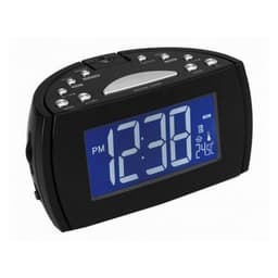 Radioväckarklocka med led-projektor denver electronics 224810 svart