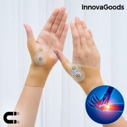 Innovagoods compression wristbands with magnetic points (pack of 2)