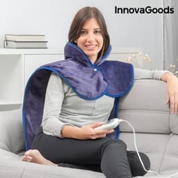 Elektrisk kudde för nacke, axlar och rygg innovagoods 60 x 90 cm 100w indigo