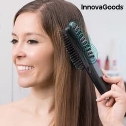 Hårborste med stimulerande vibrationsmassage innovagoods