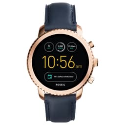 Fossil Q Explorist älykello (sininen nahka)