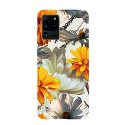 Miljøvenligt Samsung Galaxy S20+ trykt etui - Orange Floral