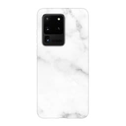 Ympäristöystävällinen painettu Samsung Galaxy S20 Ultra Kotelo - White Marble