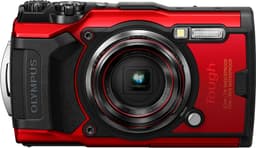 Olympus Tough TG-6 digikamera + tarvikkeet (punainen)