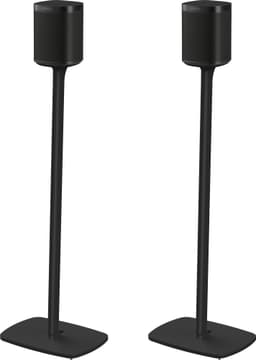 Flexson gulvstativ til Sonos One/Play:1 høyttaler - par (sort)