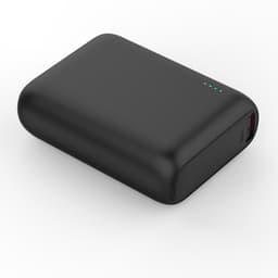NÖRDIC Powerbank 10 000 mAh Quick Charger 1x 18 W USB C -virransyöttö ja 1 x 18 W USB A Quick Charger QC3.0, musta