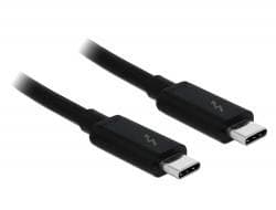 DeLock 84846 Thunderbolt3 kabel 1,5m 20Gbps 60W Power Delivery USB C till USB C 4K UHD video svart