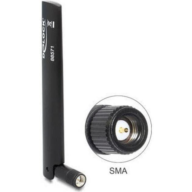 DeLOCK 88571 antenn rundstrålande GSM UMTS WLAN Bluetooth SMA