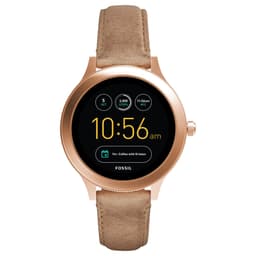 Fossil Q Venture smartwatch (hudfärgad/läder)