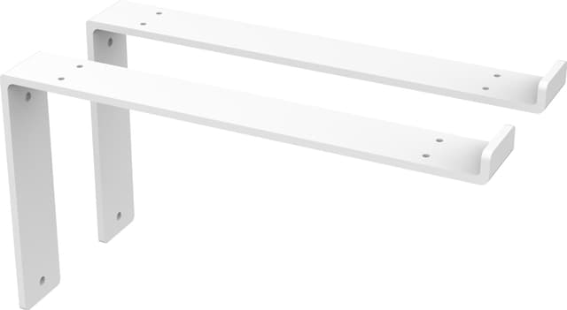 Epoq Classic hylleknekter 30 cm, 2 stk. (hvite)