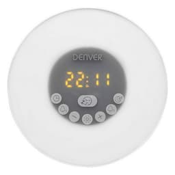 Klockradio denver electronics crlb-400 fm bluetooth led vit