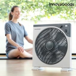 Innovagoods box ø 30 cm 50w white grey floor fan