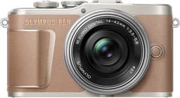 Olympus Pen kompaktkamera værdisæt E-PL10 (brun)